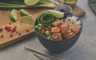 Pokébowl med kallrökt lax