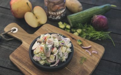 Sillsallad med syrligt äpple