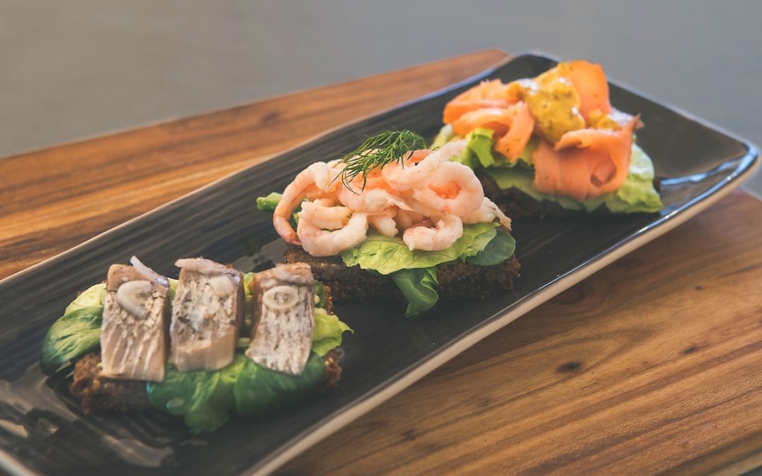 Tre snabba smørrebrød