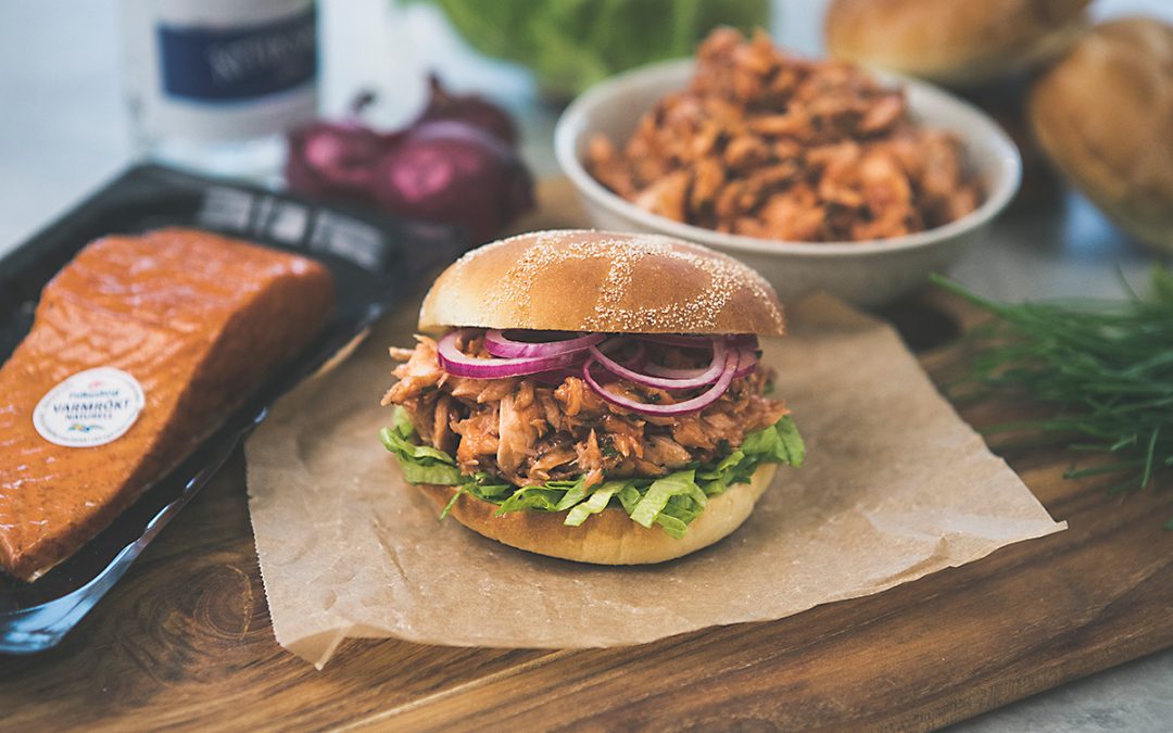 Pulled lax med BBQ